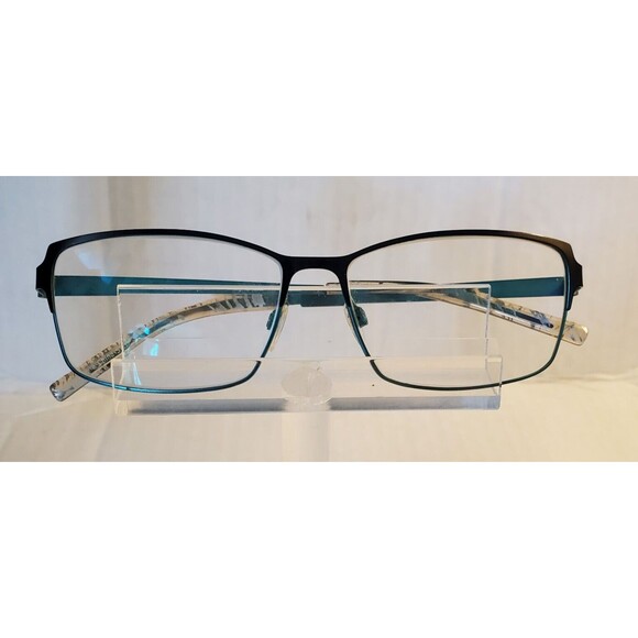 Next Issue AN 200 COL 91 Teal Blue Rectangle Eyeglasses Frame Only 55-14-140 mm main image 5